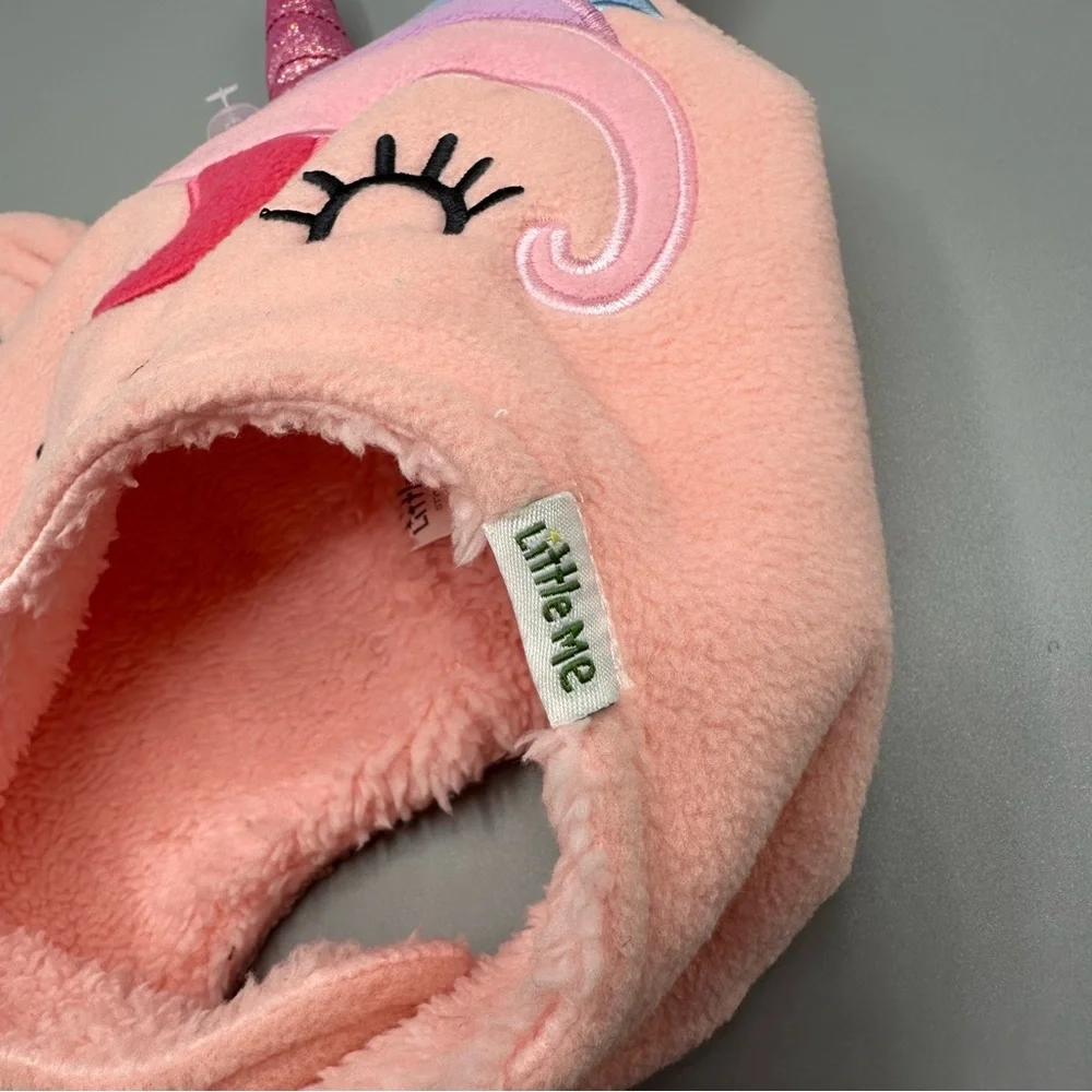 Little Me Kid Cozy Soft Beanie Winter Hat Unicorn Size 12M-24M Pink